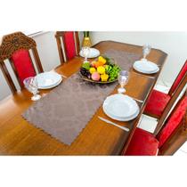 Caminho de mesa jacquard natal 1,40m x 40cm adamascado diversas cores