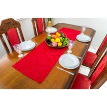 Caminho de mesa jacquard natal 1,40m x 40cm adamascado diversas cores
