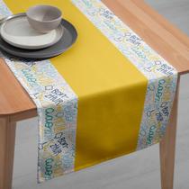 Caminho de Mesa Jantar 140cm x 45cm Trilho Estampado Cozinha Vintage Moderno Meio