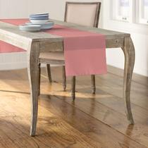 Caminho de Mesa LA Linen em Popeline de Poliéster 36x274 cm Rosa Antigo Caminho de Mesa LA Linen em Popeline de Poliéster 36x274 cm Rosa Antigo