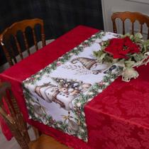Caminho de Mesa Natal Feliz 1,30 x 0,50 Decoração, Mesa Posta, Trilho de Mesa, Enfeites de Natal