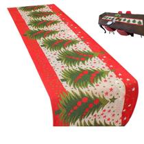 Caminho de Mesa Passadeira Toalha Natal Natalino Trilho Arvore de Natal Mesa de Jantar Festa Enfeite Fim de Ano Reuniao Confraternizaçao Celebraçao