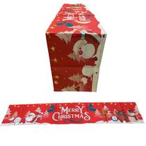 Caminho de Mesa Passadeira Toalha Natal Natalino Trilho Mesa de Jantar Decoraçao Festa Papai Noel Boneco de Neve Celebraçao Evento Reuniao Confraterni