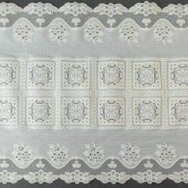 Caminho de Mesa Plástico Rendado Caridade 1 Metro