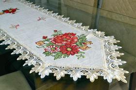 Caminho de Mesa Red Flower - 1,80 m Caminho de Mesa Red Flower - 1,80 m
