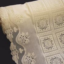 Caminho de Mesa Renda Branca Bege Pvc - 1 Metro x 0,50Cm Decoração Cozinha Caminho de Mesa Renda Branca Bege Pvc - 1 Metro x 0,50Cm Decoração Cozinha