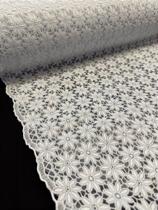 Caminho de Mesa Renda Branca Pvc - 1 Metro x 0,50cm Decoração Cozinha Trilho