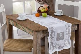 Caminho de Mesa Renda Retangular Tulipa