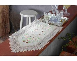 Caminho de Mesa Rendado Cancun 40 x 180 cm Jolitex Caminho de Mesa Rendado Cancun 40 x 180 cm Jolitex