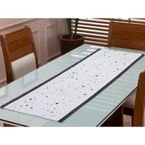Caminho De Mesa Retangular 1,35M X 0,45M Estampado Manchas Caminho De Mesa Retangular 1,35M X 0,45M Estampado Manchas
