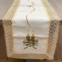 Caminho de Mesa Retangular 40x175cm Natal 101 - Rafimex Caminho de Mesa Retangular 40x175cm Natal 101 - Rafimex