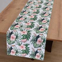 Caminho de Mesa Retangular 40x85cm Glamour Tropical - Catran