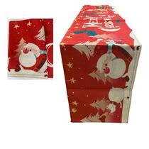 Caminho de Mesa Toalha Passadeira Natal Natalino Trilho Decoraçao Papai Noel Boneco de Neve Mesa de Jantar Festa Fim de Ano Reuniao Celebraçao Enfeite