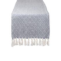Caminho de Mesa Trançado de Algodão DII 38x183 cm Azul Francês Caminho de Mesa Trançado de Algodão DII 38x183 cm Azul Francês