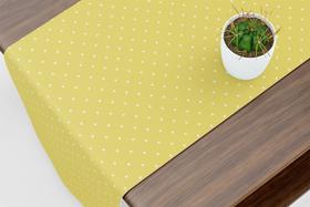 Caminho De Mesa Trilho Mini Poá Amarelo Claro Caminho De Mesa Trilho Mini Poá Amarelo Claro