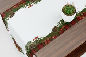 Caminho De Mesa Trilho Natal Sinos Enfeites Guirlanda