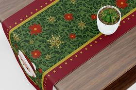 Caminho De Mesa Trilho Papai Noel Natal Arabesco