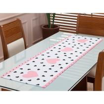 Caminho de Mesa Trilho Retangular Estampado 1,35m x 45cm 4 ou 6 Lugares Cozinha Sala Jantar Decoração