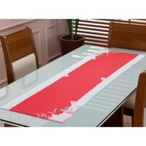 Caminho de Mesa Trilho Retangular Estampado 1,35m x 45cm 4 ou 6 Lugares Cozinha Sala Jantar Decoração