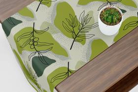 Caminho De Mesa Trilho Tropical Orgânico Verde