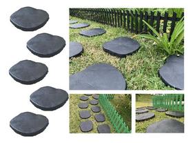 Caminho Ecológico Jardim Pisante Preto Plástico Kit 5 Lindo