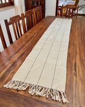 Caminho Trilho De Mesa 2mx40cm Grid Tear Artesanal Caminho Trilho De Mesa 2mx40cm Grid Tear Artesanal