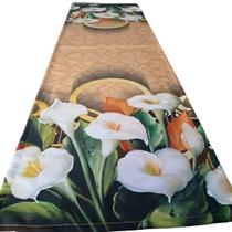 Caminho Trilho de Mesa Copo de Leite Retangular 6 Cadeiras