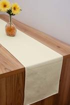 Caminho Trilho De Mesa Tecido Piquet Palha 2,20x0,35