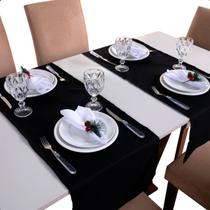 Caminho Trilho Passadeira de Mesa 1,30mx40cm Decorativo Tecido Oxford Premium Basic
