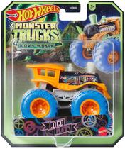Caminhões de brinquedo Hot Wheels Monster Brilham no Escuro Loco Punk Caminhões de brinquedo Hot Wheels Monster Brilham no Escuro Loco Punk