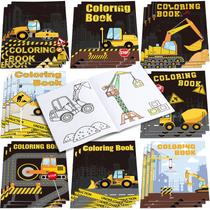 Caminhões de construção de livros para colorir 24 peças para crianças de +3 anos