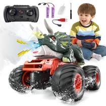 Caminhões de dinossauro com controle remoto e brinquedos para crianças e meninos de 3 a 12 anos - Bennol