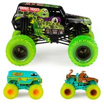 Caminhões fundidos sob pressão Monster Jam Curse of The Gasoline, pacote com 3 Caminhões fundidos sob pressão Monster Jam Curse of The Gasoline, pacote com 3