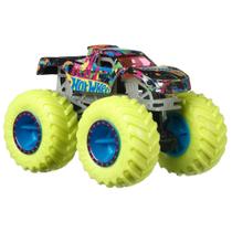 Caminhões Monster Trucks Hot Wheels MNSTR que brilham no escuro