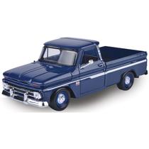 Caminhonete Chevy Coleção Miniatura Antiga C10 1966 1/24 Metal