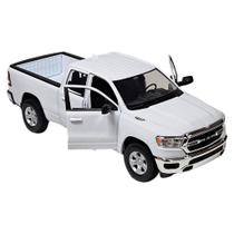 Caminhonete Coleção Miniatura Dodge Ram Branco Metal Welly 1:24