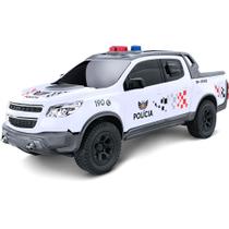 Caminhonete da Polícia Carrinho Branco Roda Livre Pick-up Realista PM São Paulo