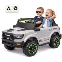 Caminhonete Elétrica Dodge Ram Zippy Toys RVM Cinza 12V Controle