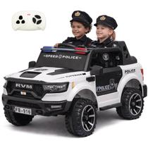 Caminhonete Elétrica Dodge Ram Zippy Toys RVM Policia 12V Controle Caminhonete Elétrica Dodge Ram Zippy Toys RVM Policia 12V Controle