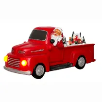 Caminhonete Papai Noel Vermelho com Led e Som 12x26cm DRM2210 Caminhonete Papai Noel Vermelho com Led e Som 12x26cm DRM2210