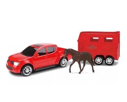 Caminhonete Pick Up Rx Haras Com Cavalo Roma Brinquedos - Ref. 1173