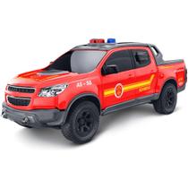 Caminhonete S10 Bombeiro Com Rodas Emborrachadas Roma Brinquedos Caminhonete S10 Bombeiro Com Rodas Emborrachadas Roma Brinquedos