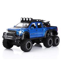 Caminhonetes de brinquedo SASBSC para meninos F150 Raptor, modelo de metal fundido sob pressão com som e luz para crianças de 3 anos ou mais, azul Caminhonetes de brinquedo SASBSC para meninos F150 Raptor, modelo de metal fundido sob pressão com som e luz para crianças de 3 anos ou mais, azul