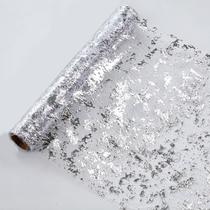 Camino de Mesa Snowkingdom con Lentejuelas Plateadas 28 cm x 30 m