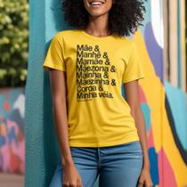 Camisa 100% Algodao Especial Dia Das Maes Urbana Casual Leve Presente Confortavel Leve Estiloso Top