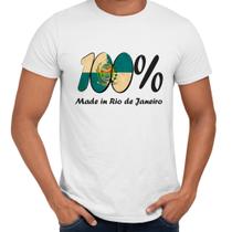 Camisa 100% Made In Rio de Janeiro Bandeira - Web Print Estamparia