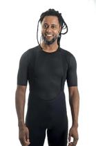 Camisa 2ª pele Mynd masculina Essentiale manga curta preta Camisa 2ª pele Mynd masculina Essentiale manga curta preta