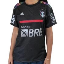 Camisa 3 CR Flamengo 23/24 Feminina - Preto Futacor com patrocinio