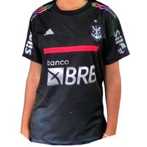 Camisa 3 CR Flamengo 23/24 Feminina - Preto Futacor com patrocinio - ad