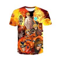 Camisa 3DT De Manga Curta Unissex Naruto Verão Fornecimento Direto Por Atacado Infantil